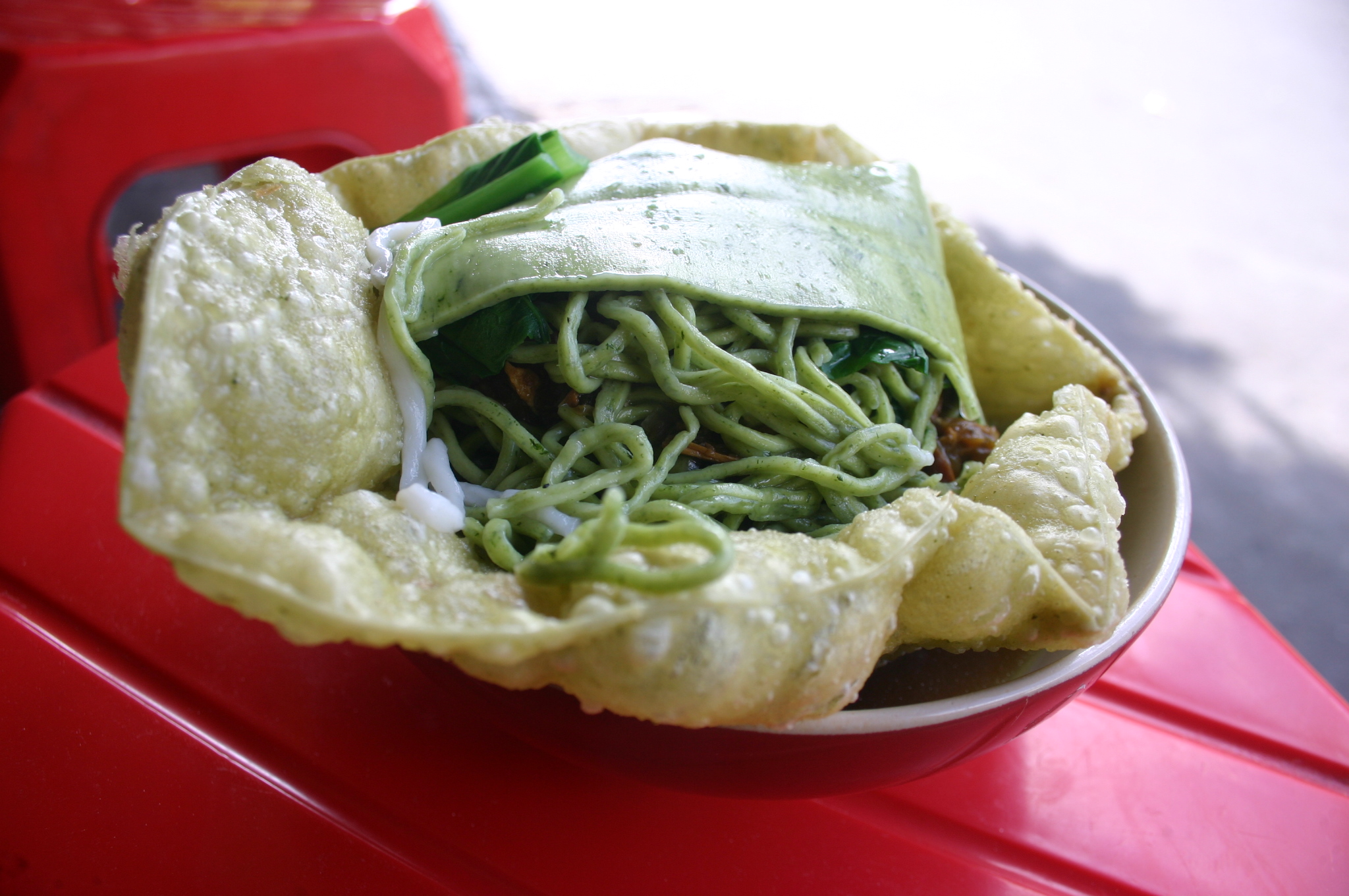 Mie Ayam Hijau Tunggal Rasa Kotabaru Makan Keliling