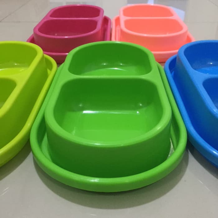 Jual Tempat Makan Anti Semut Kucing Anjing Mangkuk Mangkok DOUBLE Bowl