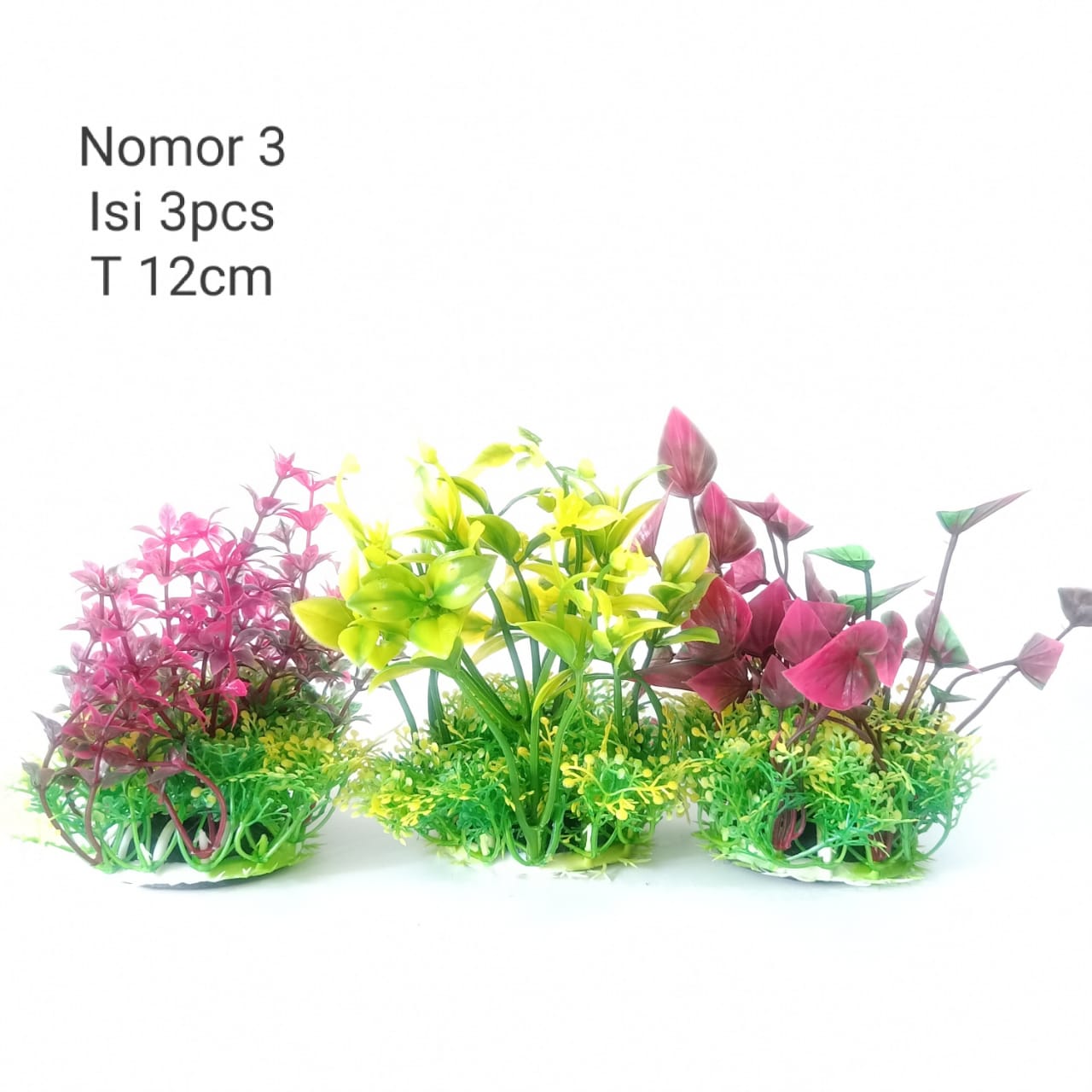 Jual Tanaman Hias No 3 Hiasan Aksesoris Aquarium Aquascape Plastik 12