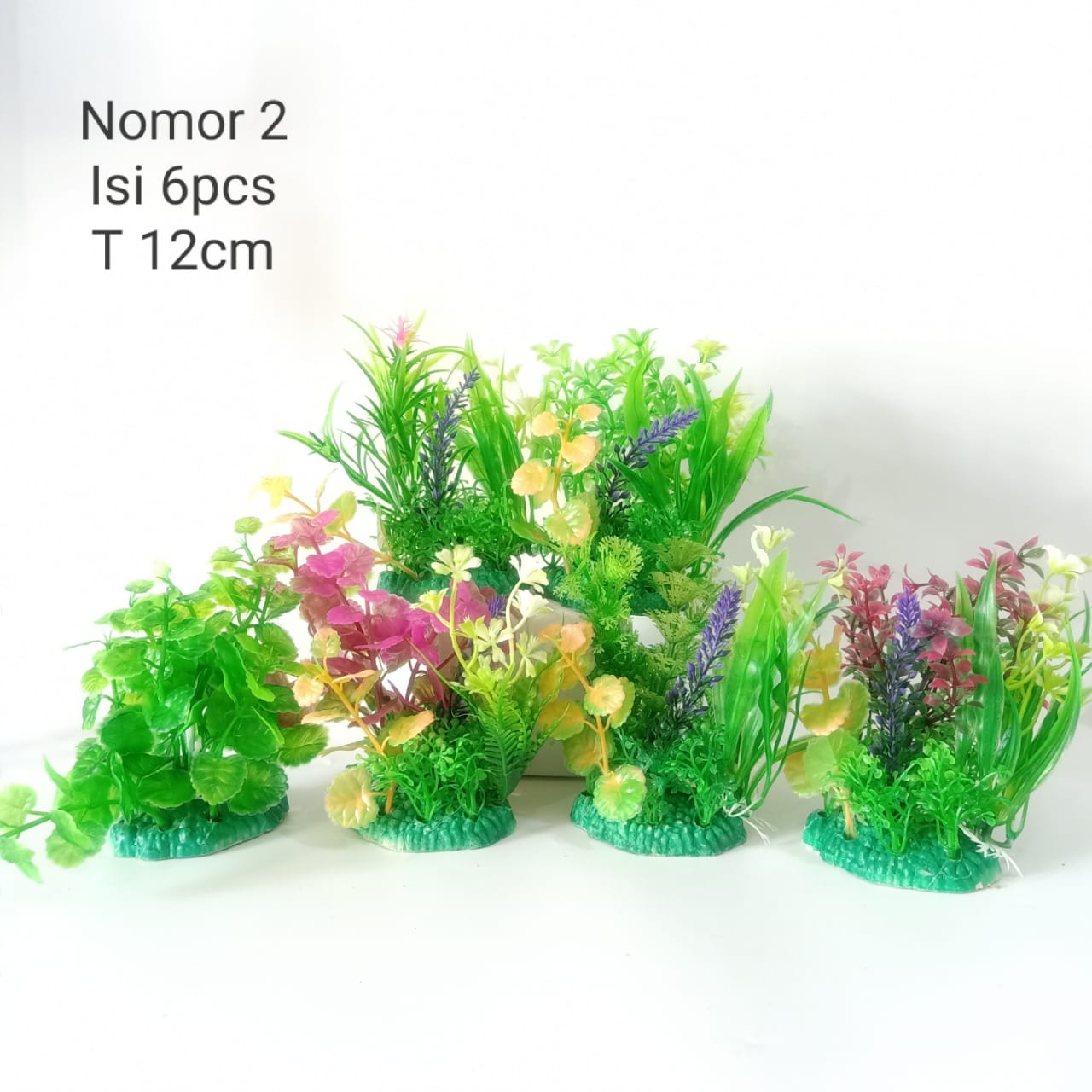 Jual Tanaman Hias No 2 Hiasan Aksesoris Aquarium Akuarium Plastik 1215