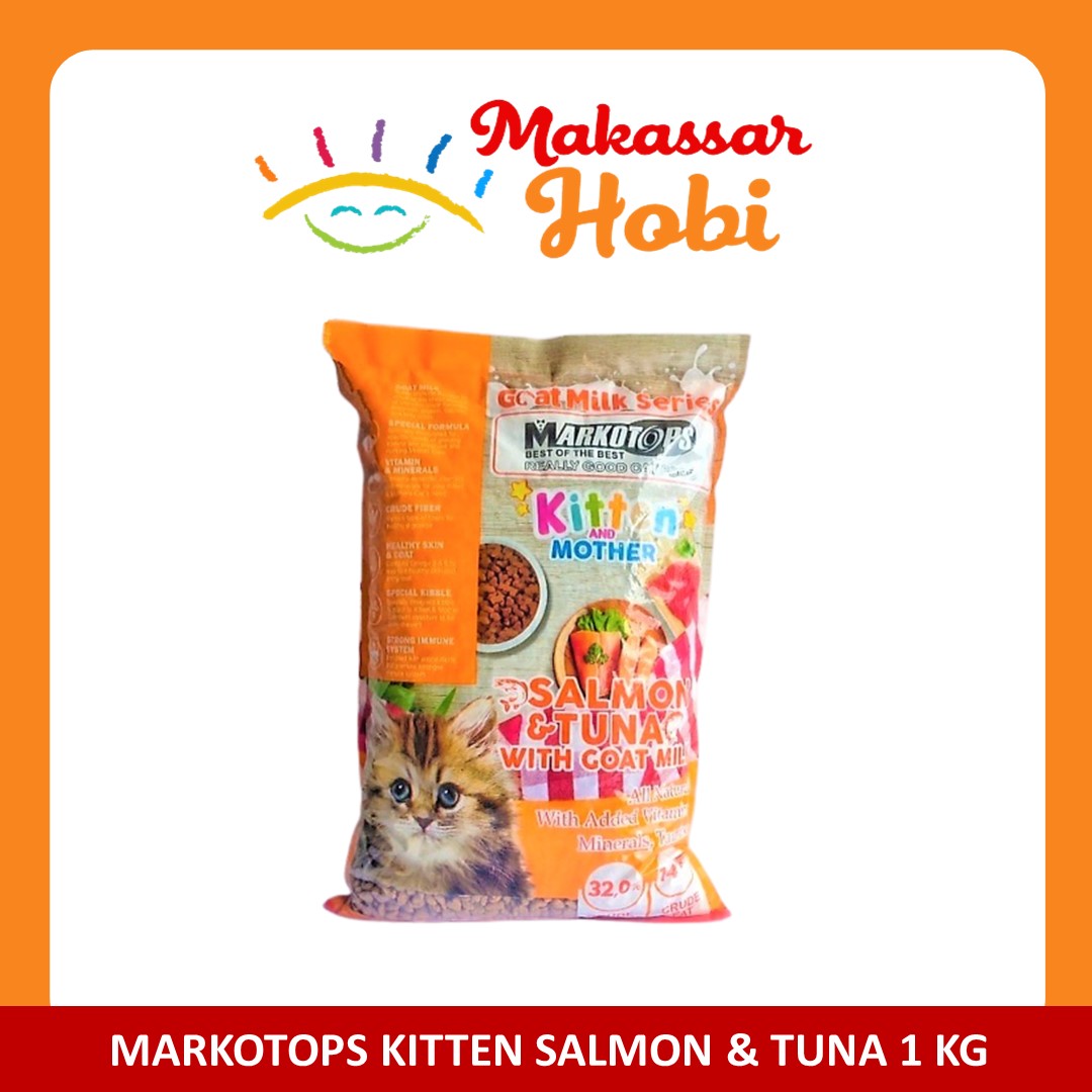 Jual Markotop Kitten and Mother Salmon Tuna Repack 1kg 1 Kg Makanan