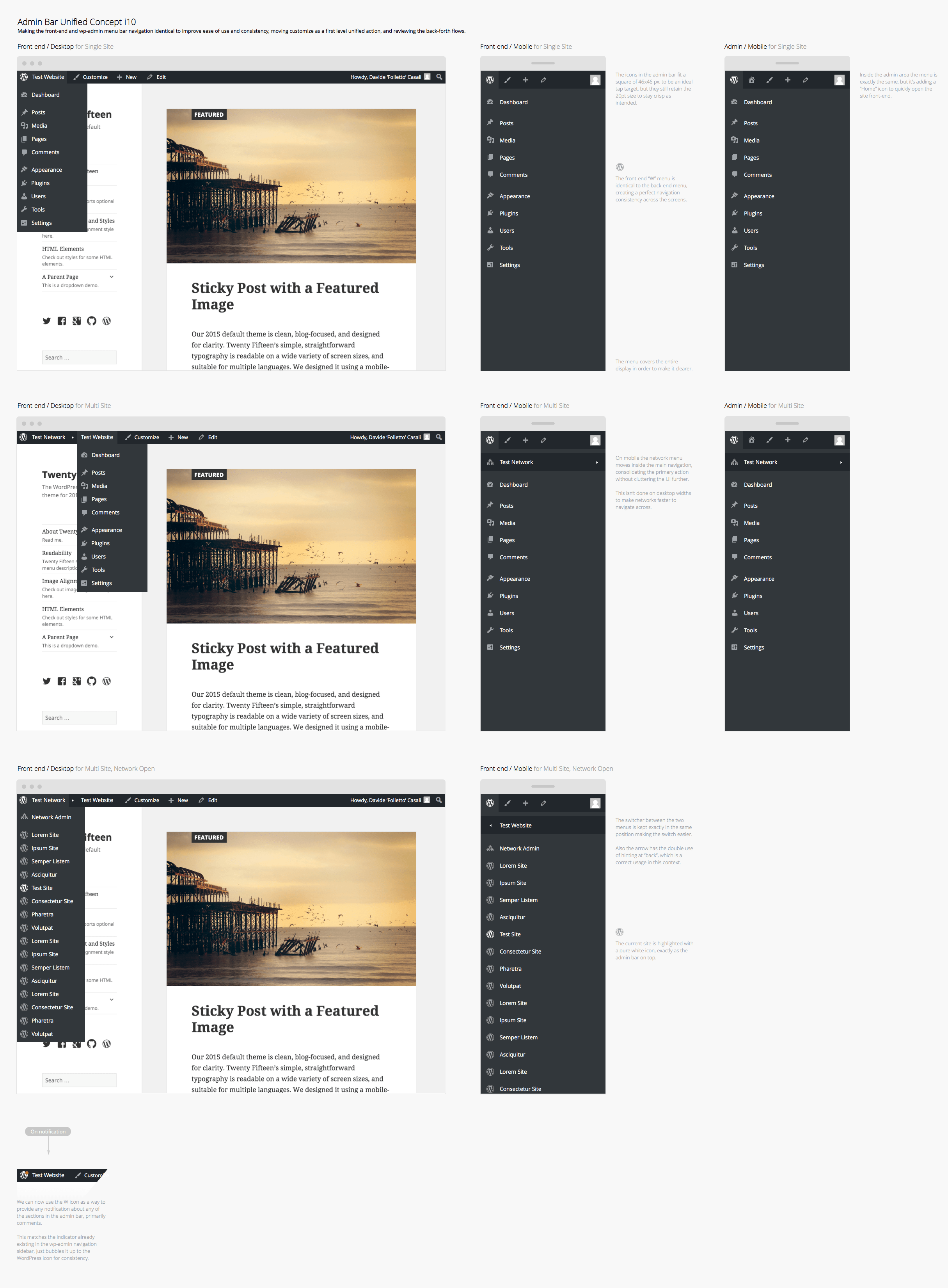 Toolbar and admin menu meeting this Friday, May 20 Make WordPress Core