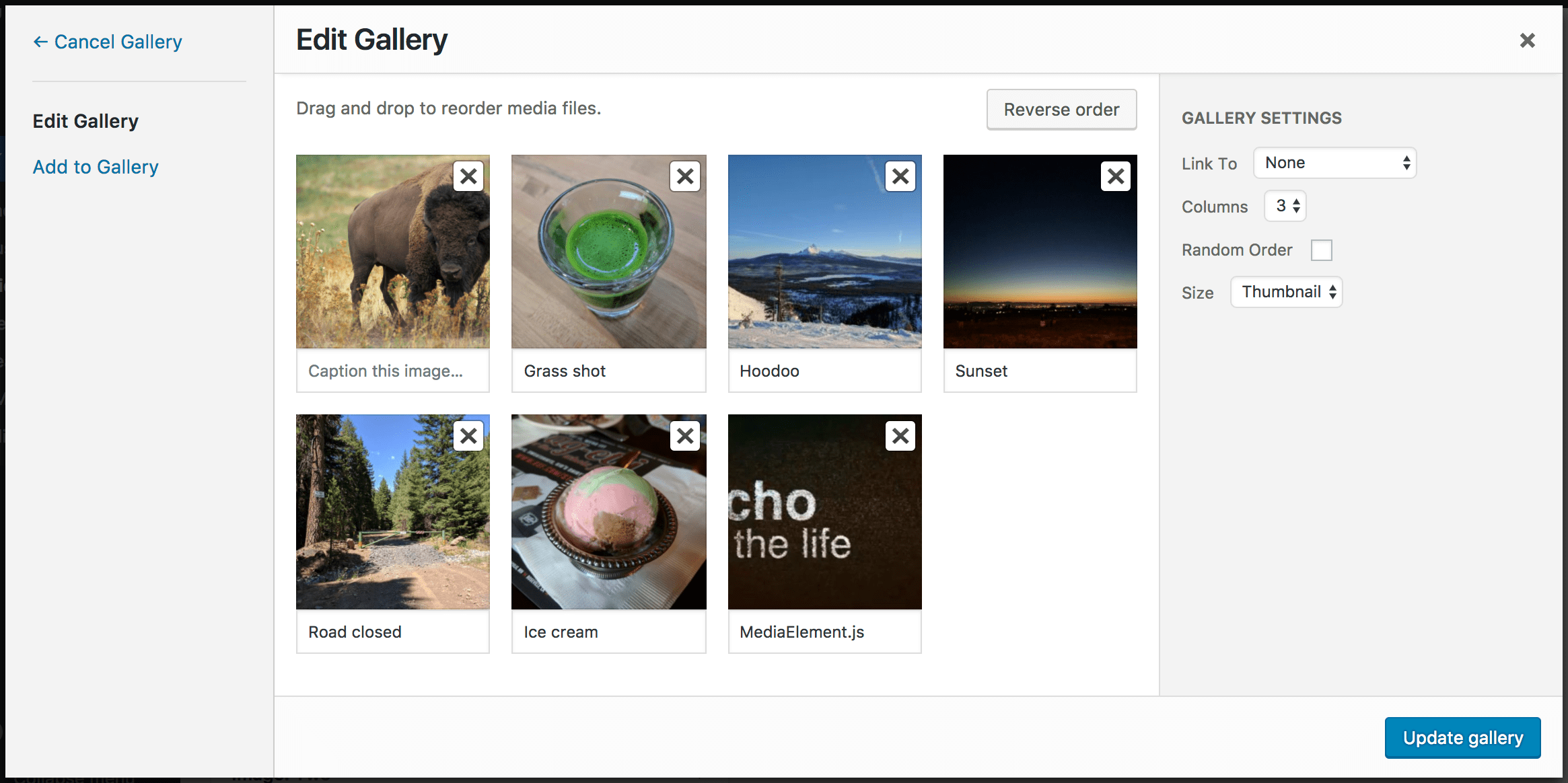 Introducing the Gallery widget Make WordPress Core