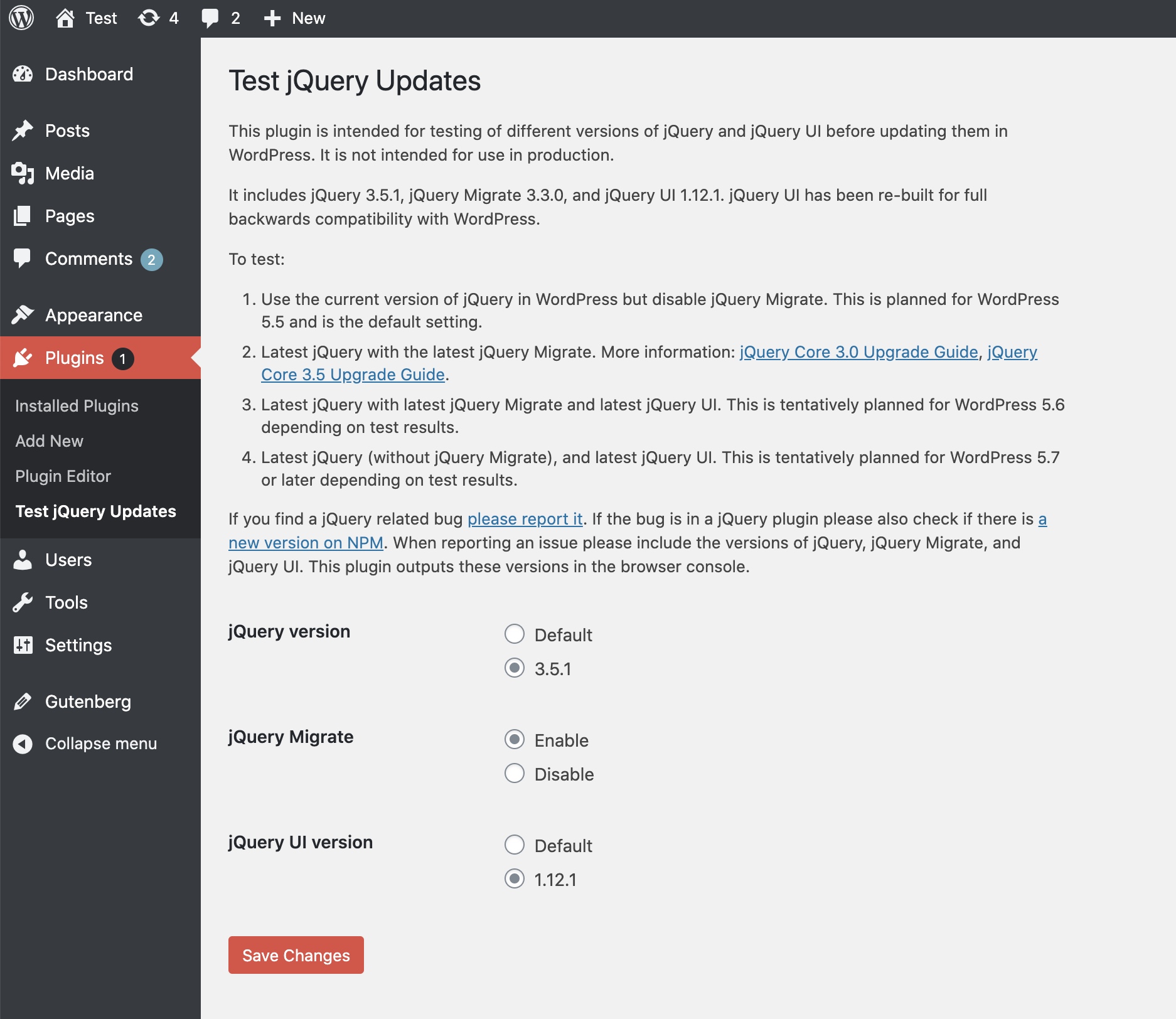 Updating jQuery version shipped with WordPress Make WordPress Core