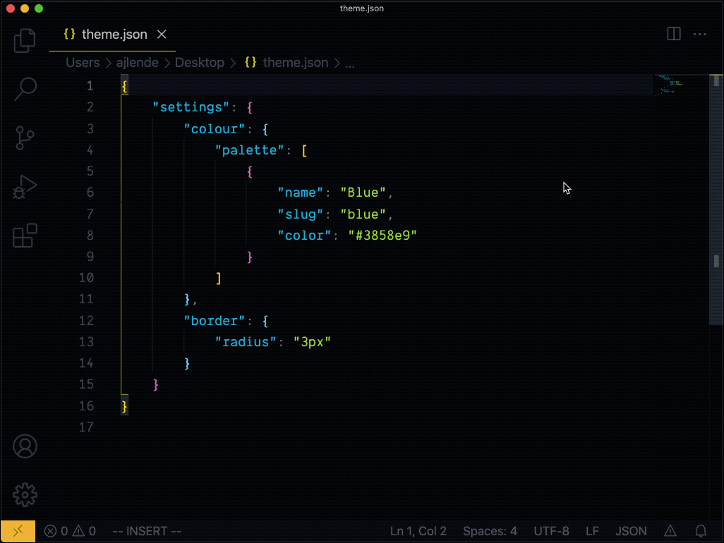 Theme JSON Schema Make WordPress Themes