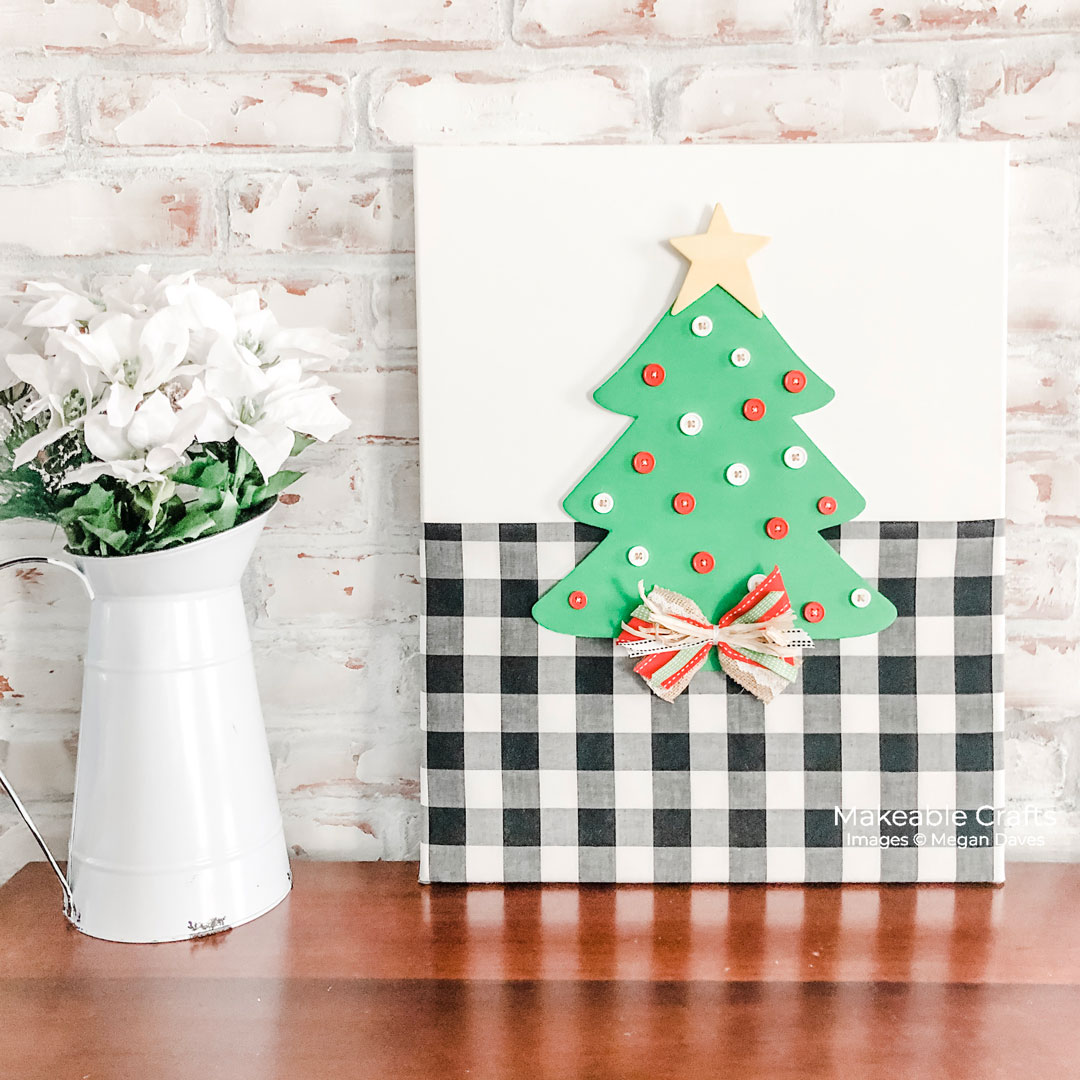 Easy DIY Christmas Canvas Wall Art Makeable Crafts