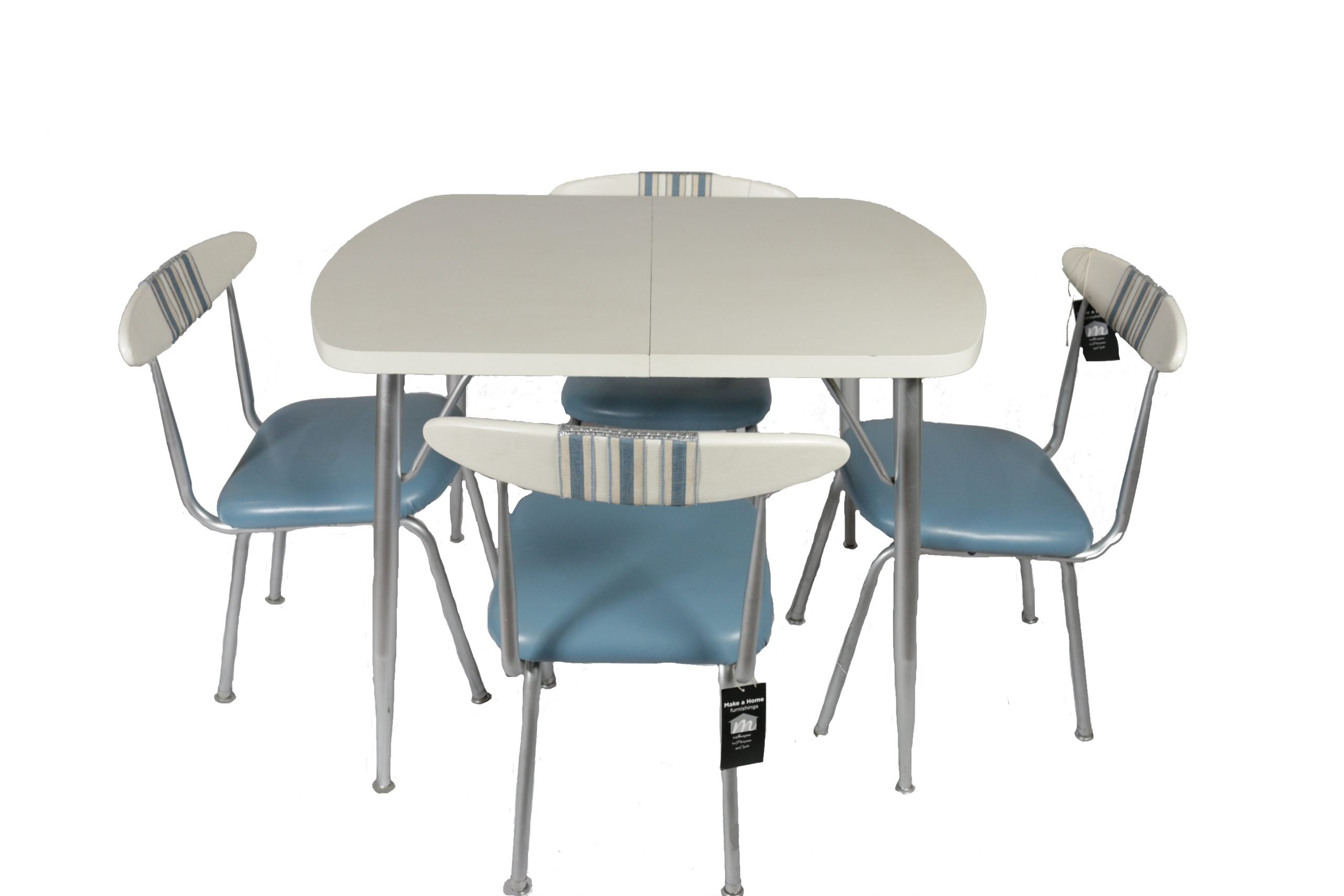 White and Blue Make a Home Furnishings