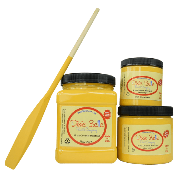 Dixie Belle Chalk Mineral Paint “COLONEL MUSTARD” Make a Home Furnishings