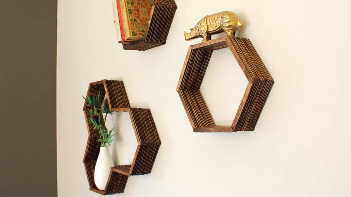 DIY Shelves (Made With Popsicle Sticks!)
