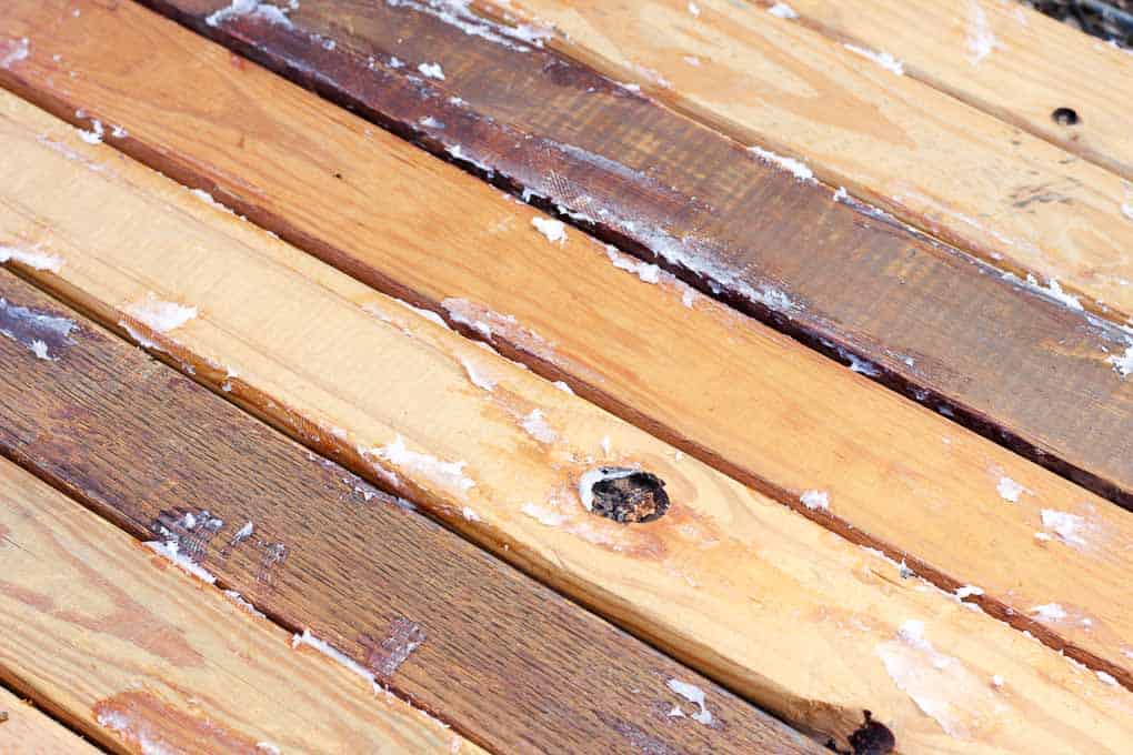 How To Distress Wood With Paint + Coconut Oil