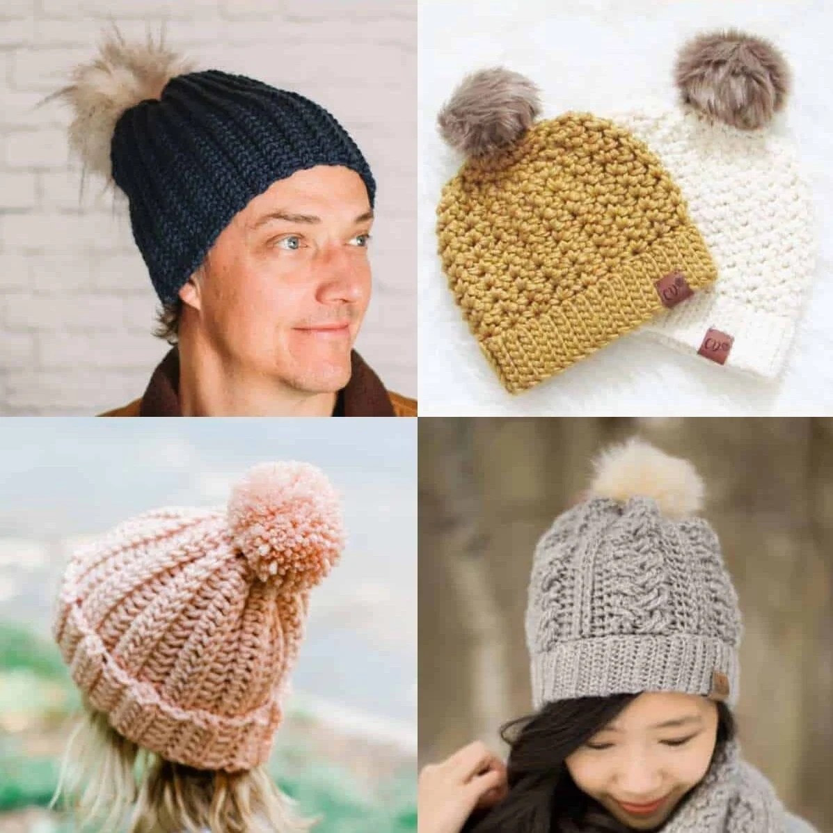 35 Crochet Chunky Hats Quick and Easy Patterns