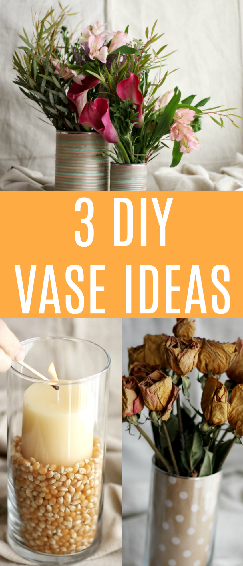 3 Simple Ways to Dress up ONE Vase Make and Takes