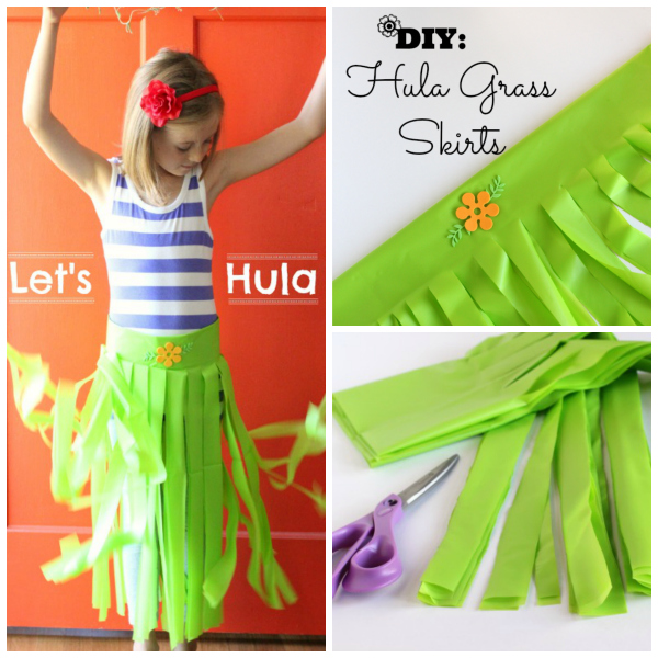 Super Simple Hula DIY Grass Skirts Make and Takes