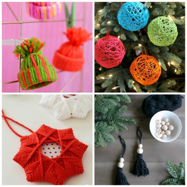 9 DIY Yarn Ornaments to Adorn Your Christmas Tree Make and Takes