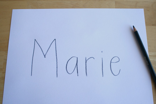 Tracing the Letters in Your Name Make and Takes