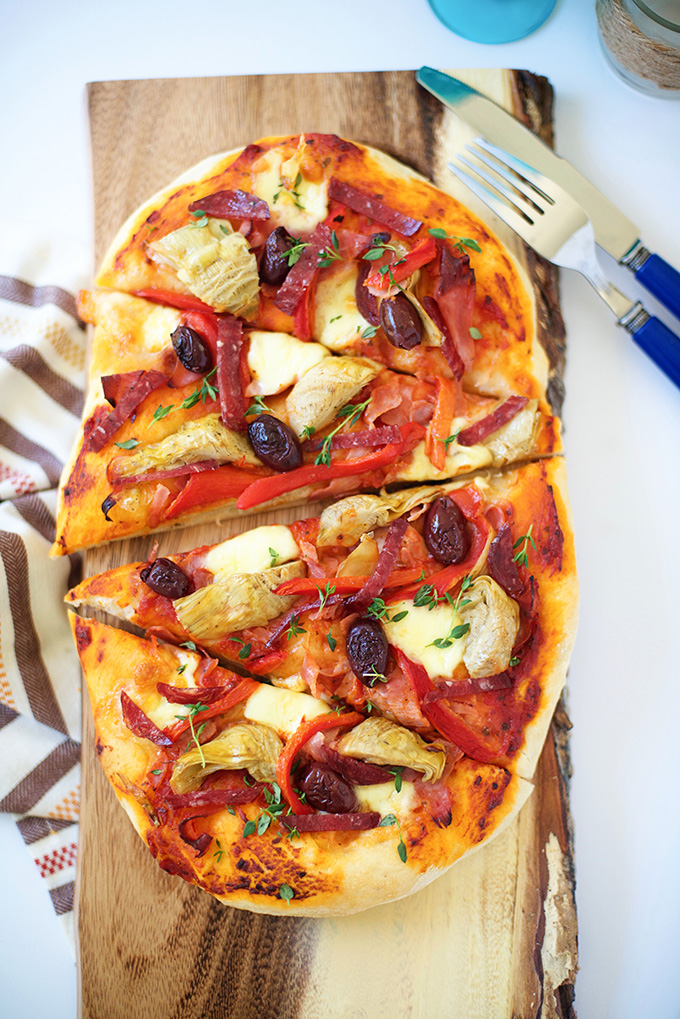 Antipasto Flatbread Pizza Make and Takes