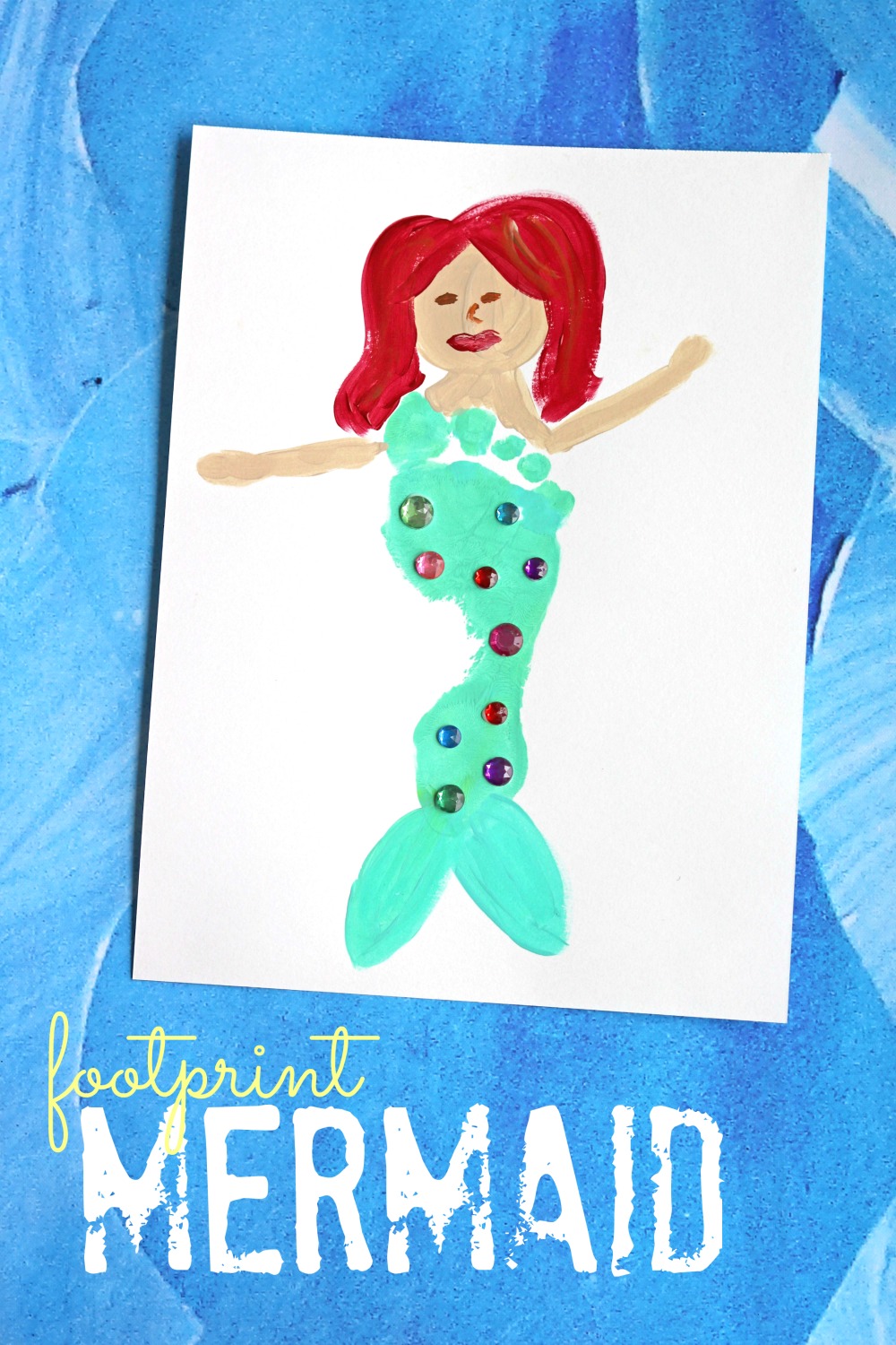 Footprint Mermaid Keepsake Idea Make and Takes