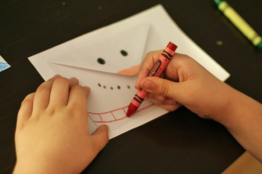 Smiling Snowman Envelopes Make and Takes