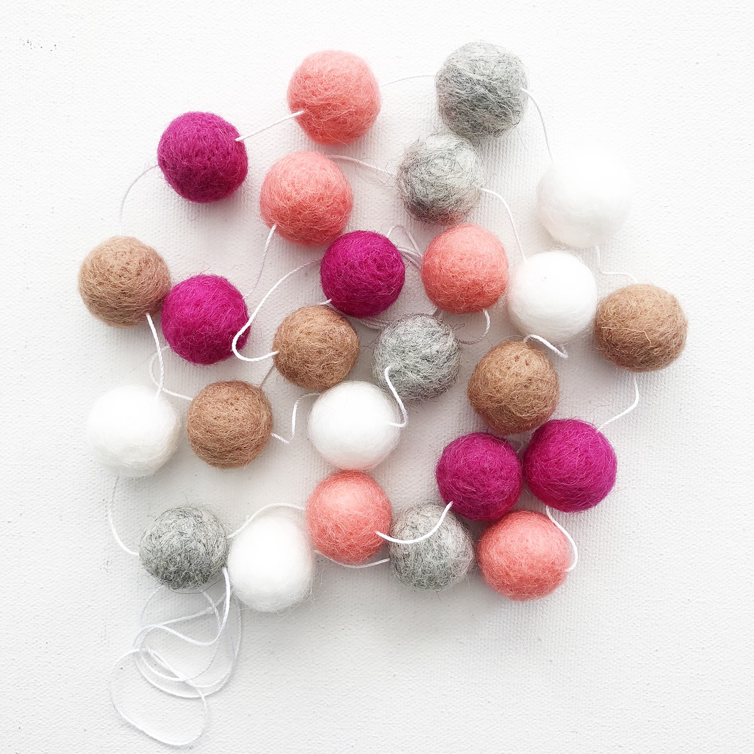 The Yellow Door Felt Ball Banner Make a Pretty Life