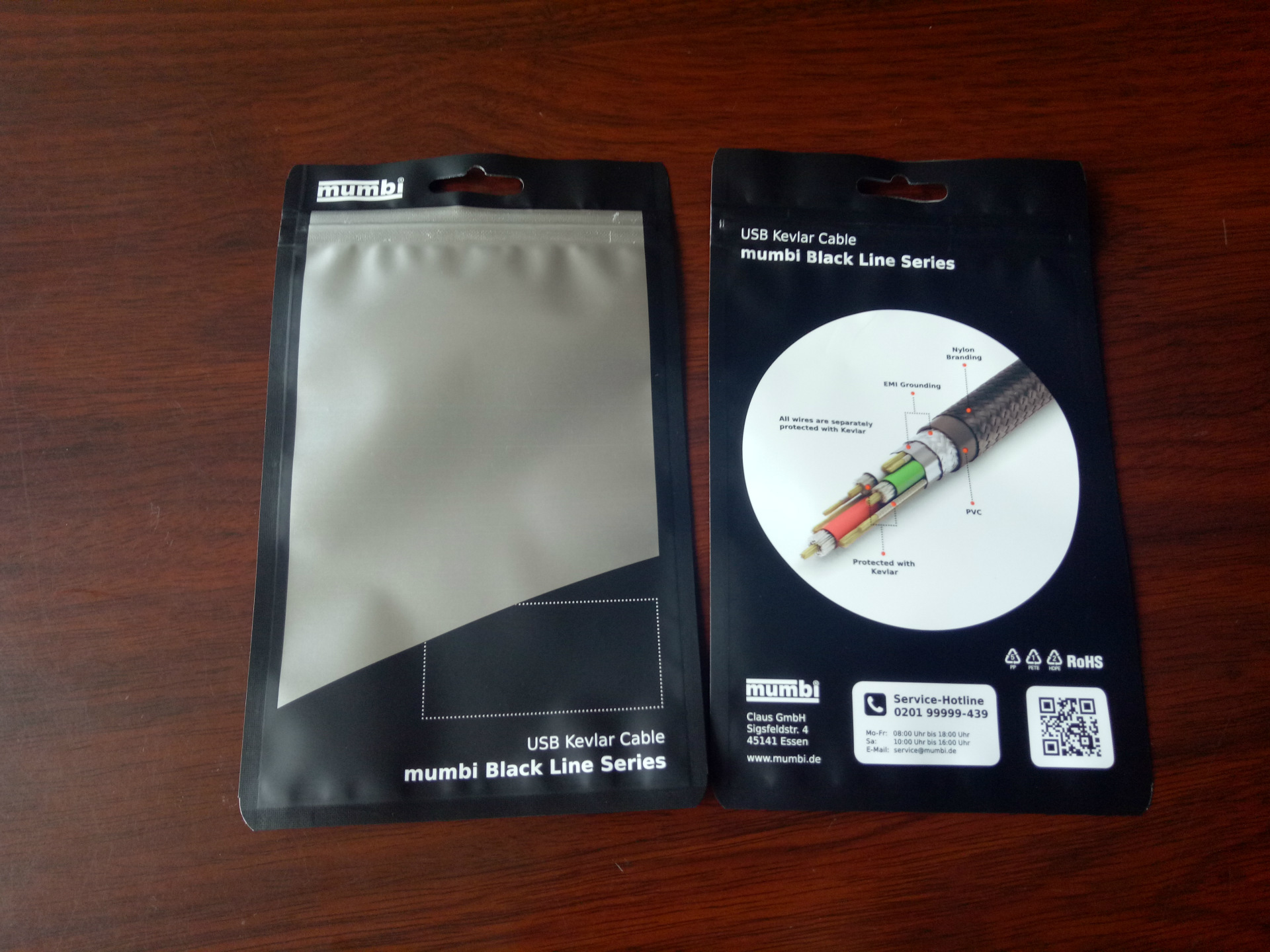 Custom Zip Lock Cable Bag Plastic Packaging Bag For Electronic Cable