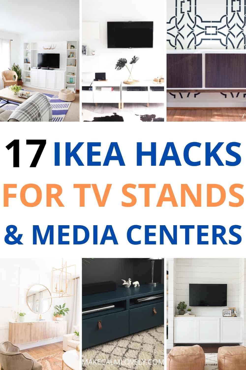 17 TV Stand Media Console IKEA Hacks