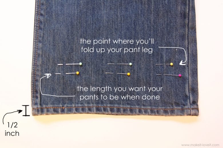 How to Cut Jeans to Alter / Shorten the Length Keep Identical Hem