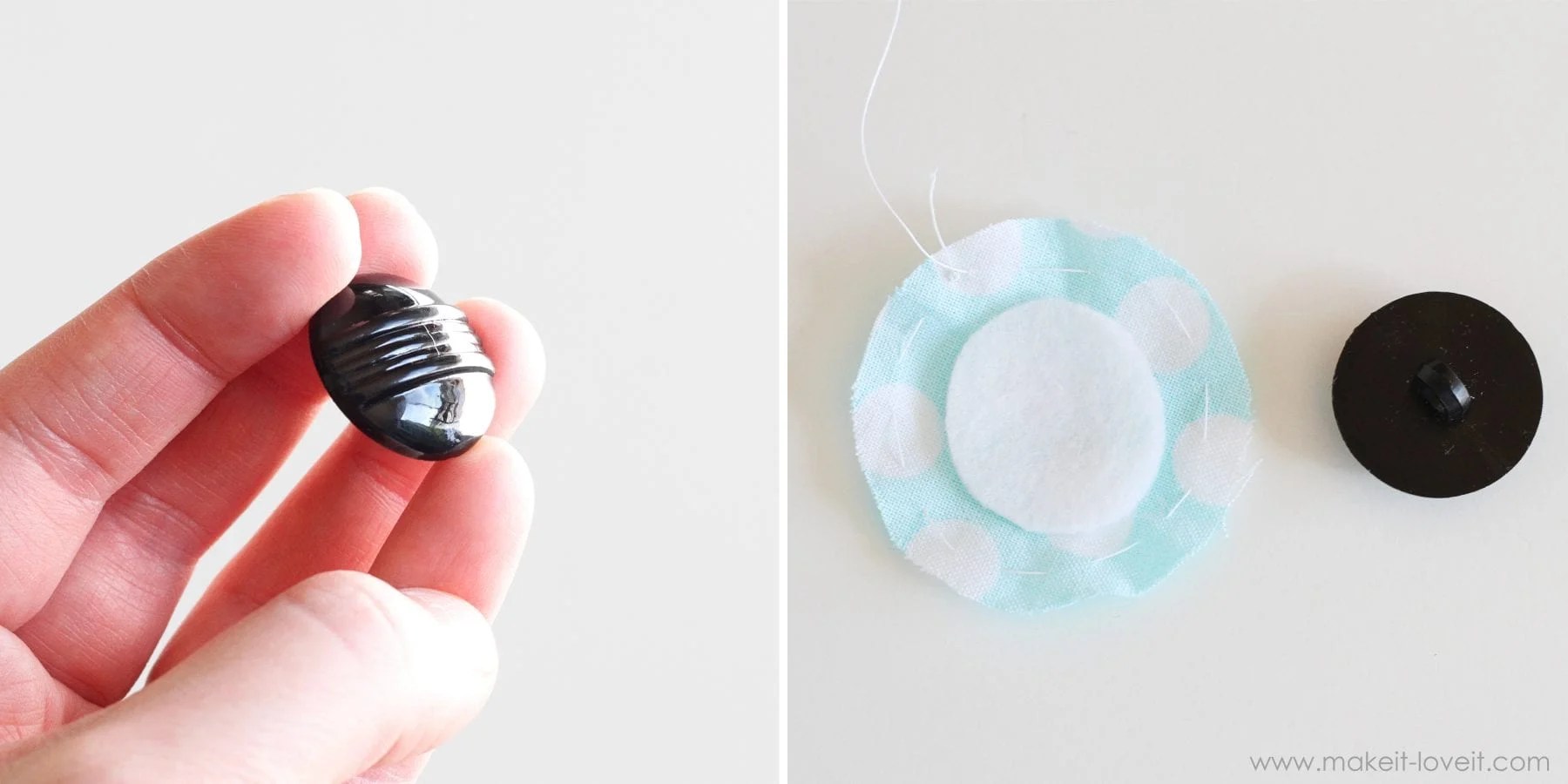 Sewing Tips making Cover Buttons, without a kit. Make It & Love It