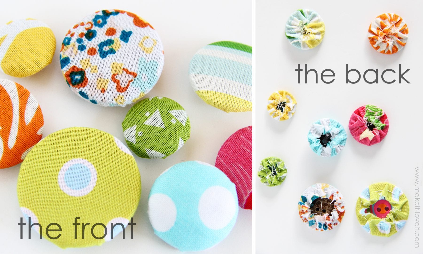 Sewing Tips making Cover Buttons, without a kit. Make It & Love It