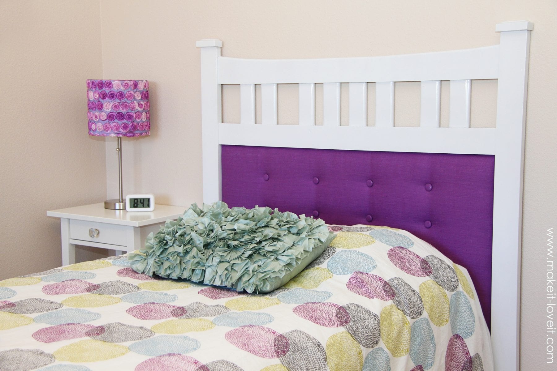 Framed Tufted Headboard (made from dresser mirror) Make It and Love It