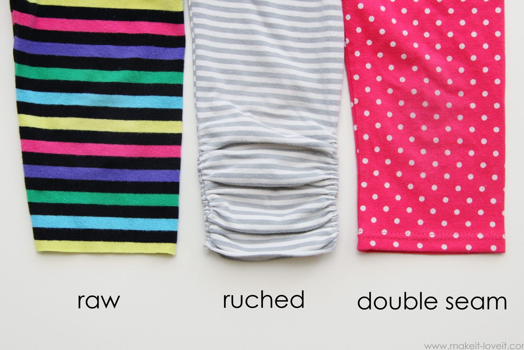 Turn Leggings into Capris {3 different methods} Make It & Love It