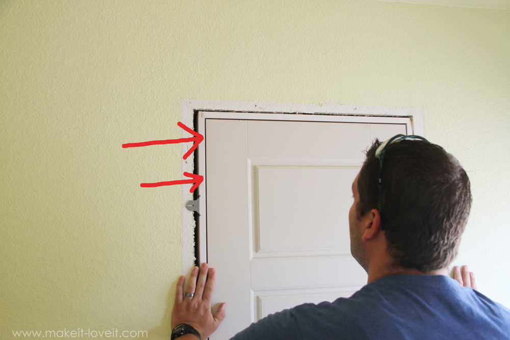 Installing a PreHung Door (the EASY way)....and Trimming Out a Door