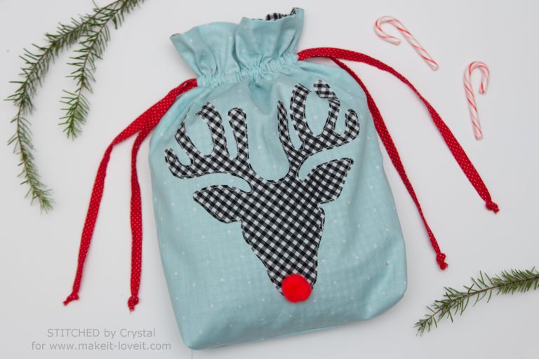 Sew a Reusable Rudolph Gift Bag! Make It & Love It