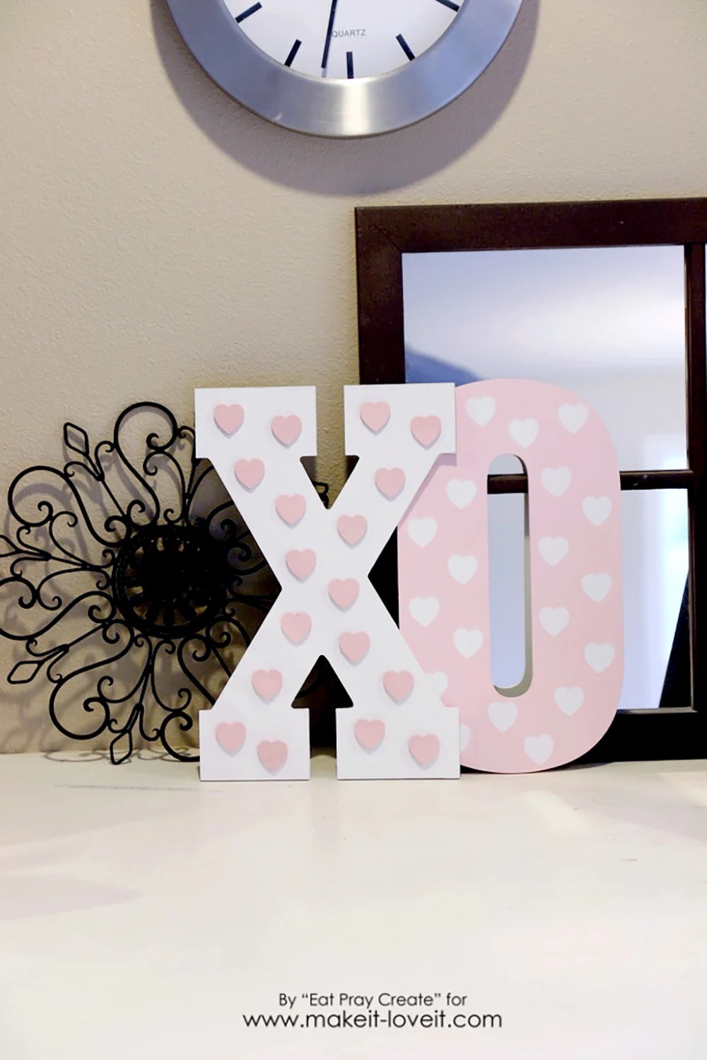 'XO' Valentine Home Decor Tutorial Make It and Love It