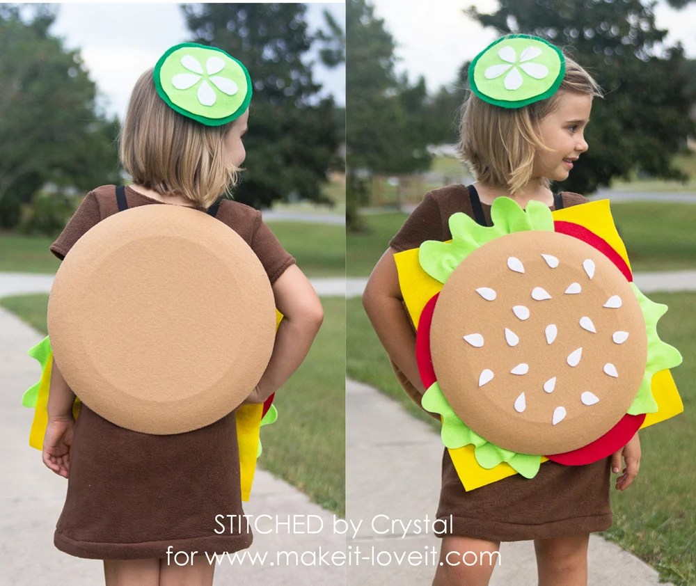 Make A Quick and Easy, No Sew, Cheeseburger Costume!