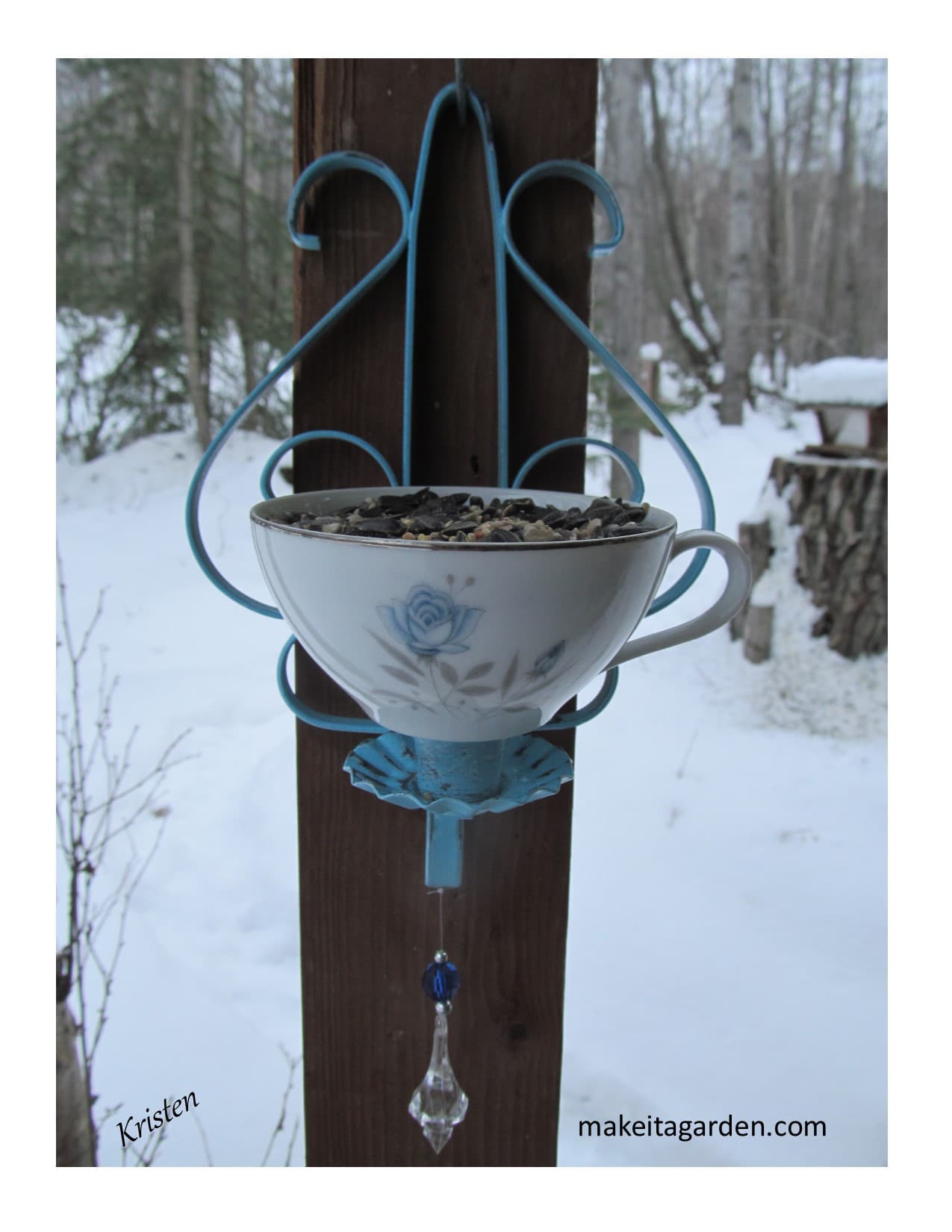 How to Make Pretty Bird Feeders from Tea Cups Make it a Garden