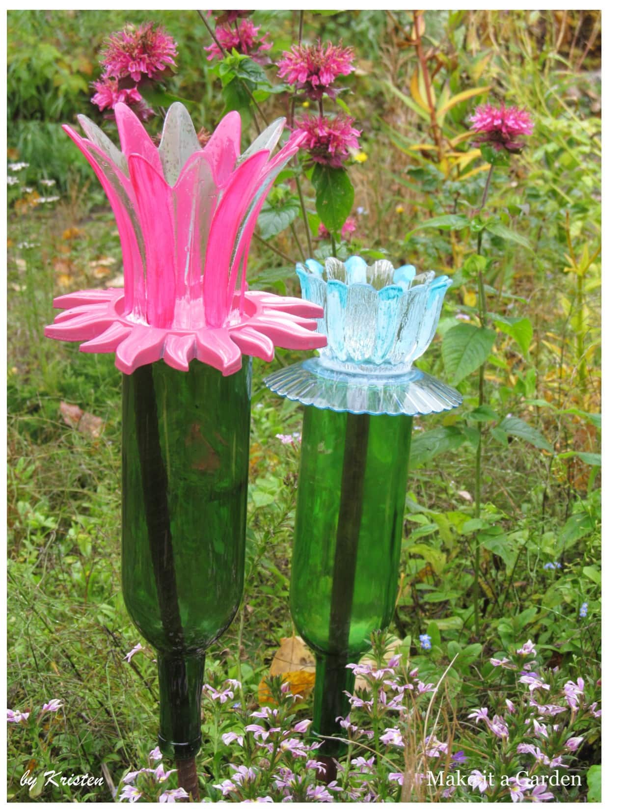 Winsome Wine Bottle Flowers are a Cinch to Make Make it a Garden