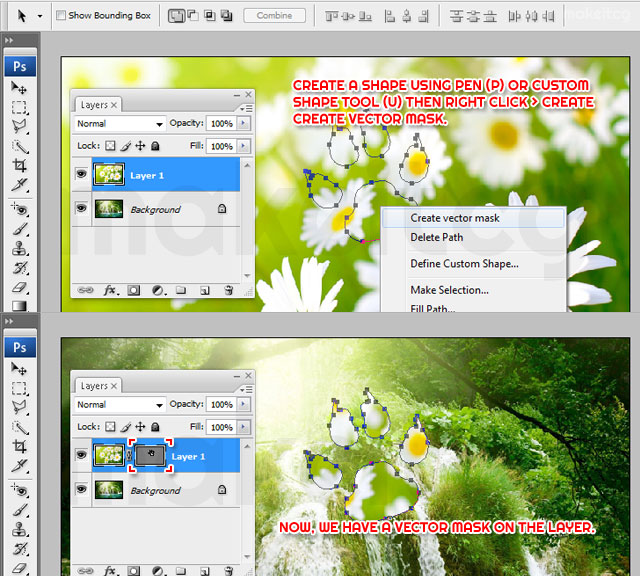 Tutorial How to use Vector mask in