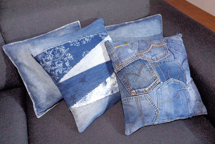 Throw pillows Make it in denim