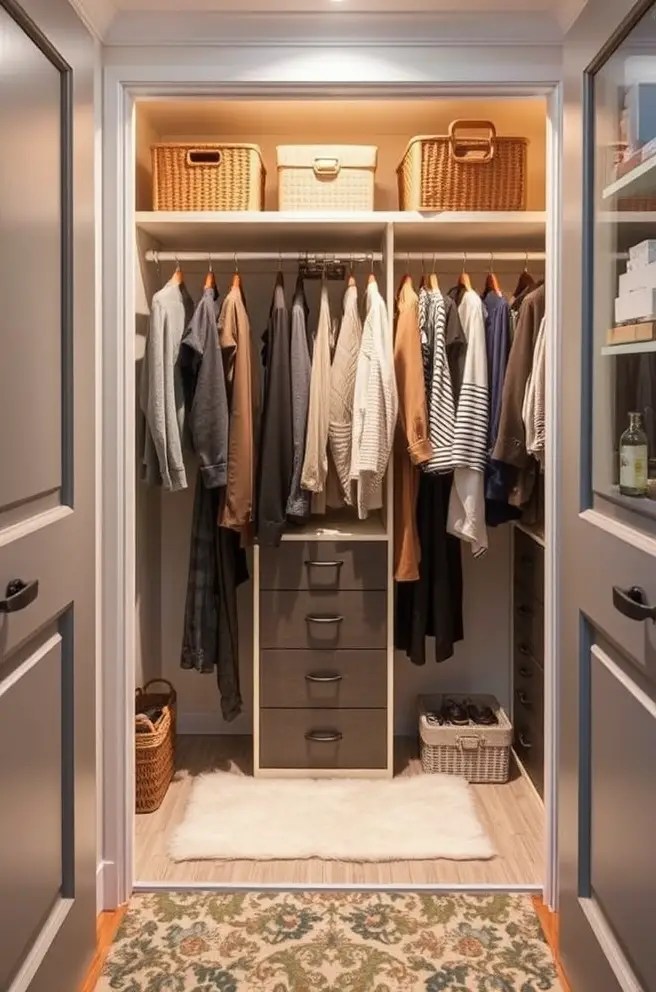 12 Creative Small Closet Ideas For Stylish Organization
