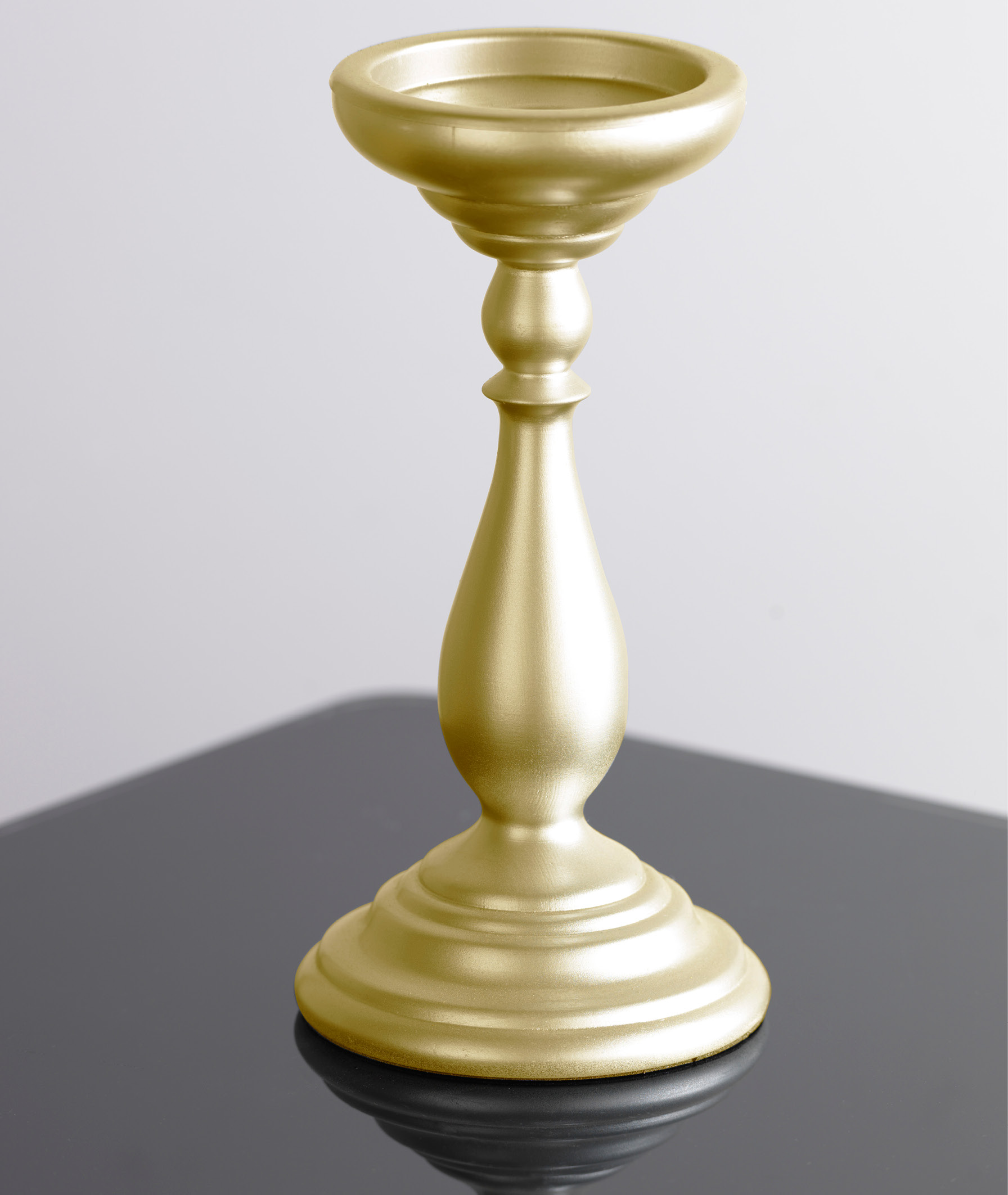 Metallic Bright Gold Candlestick Rustoleum Spray Paint