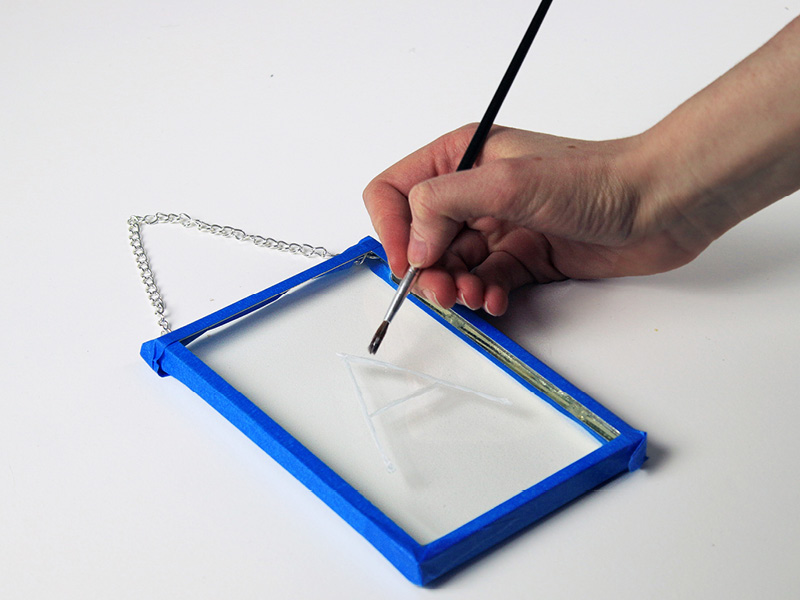 PRETTY PAINTED GLASS FRAMES Rustoleum Spray Paint