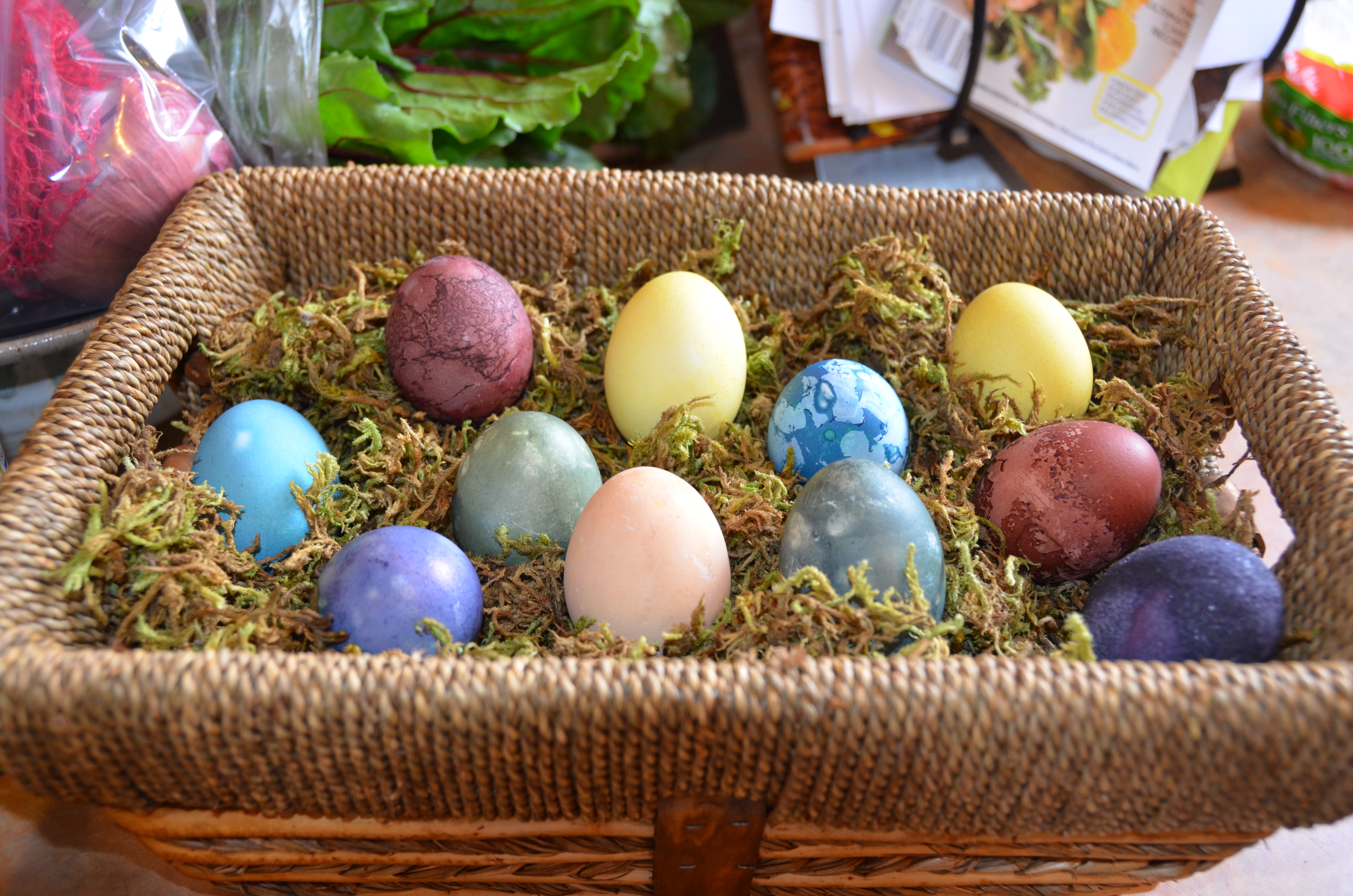 easter egg dyeing with food Make It Yourself Mom