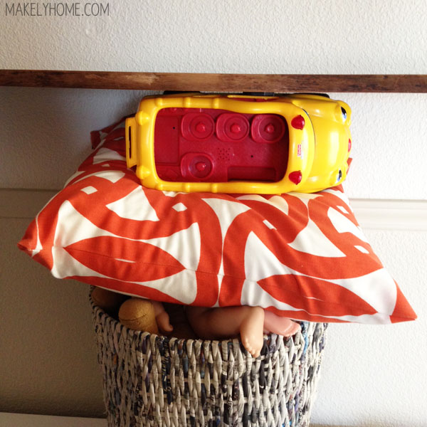 live edge wood & leather belt shelves via Makely