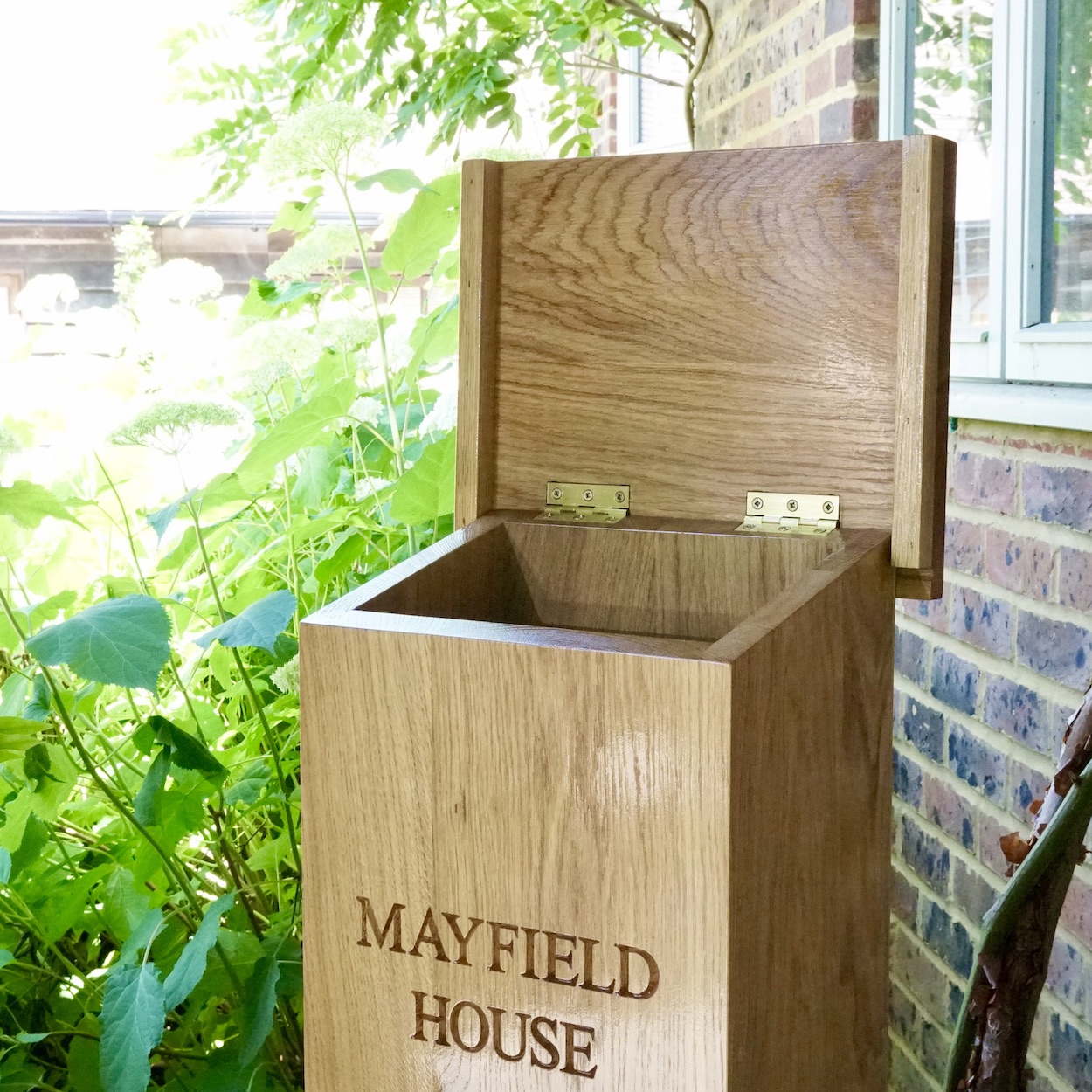 Personalised Wooden Post Box With Lock MakeMeSomethingSpecial