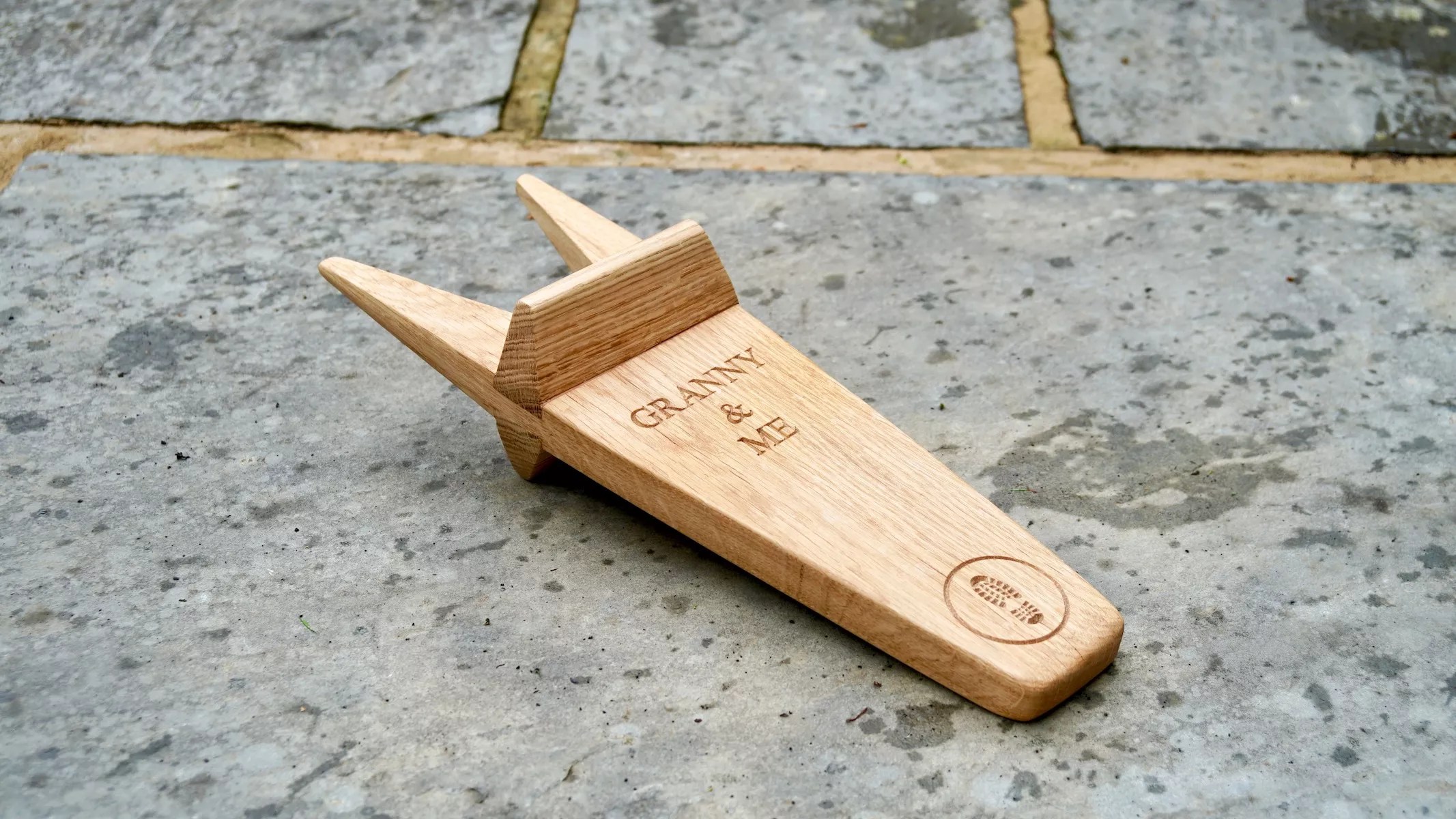 Personalised Reversible Wooden Boot Jack