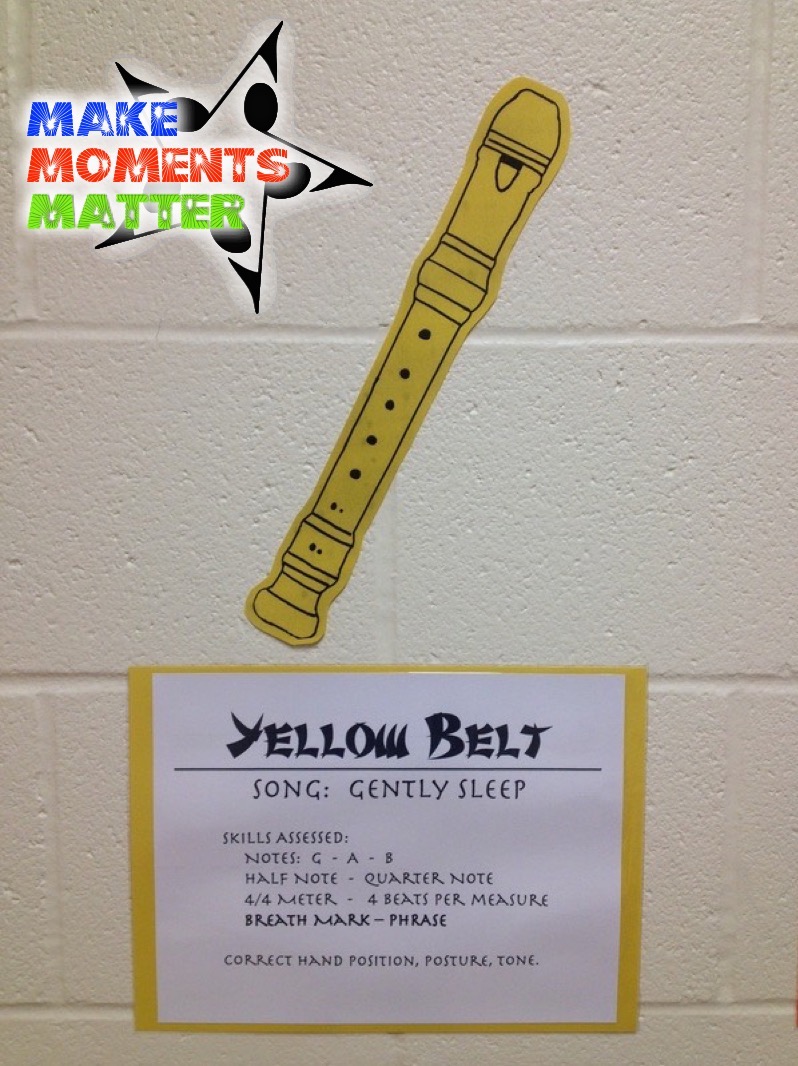 Recorder Karate Yellow Belt