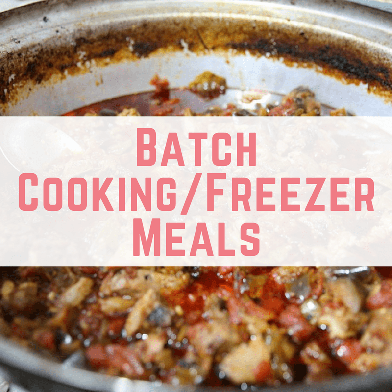 Batch Cooking/Freezer Meals Make Money Without A Job