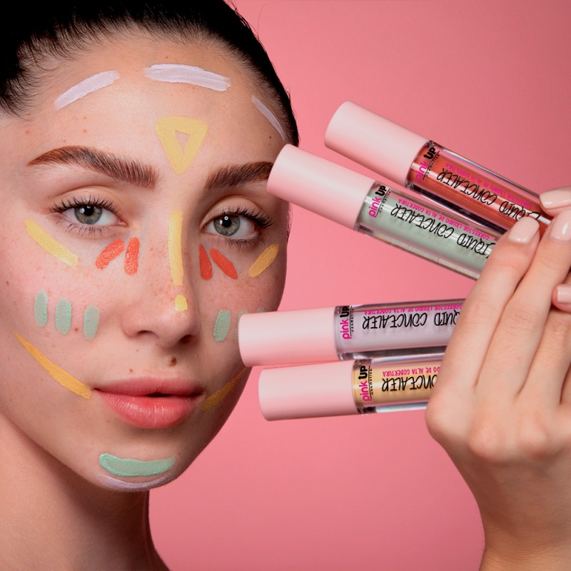 Pink Up Liquid Concealer Yellow 12 Unidades MAKEMORE