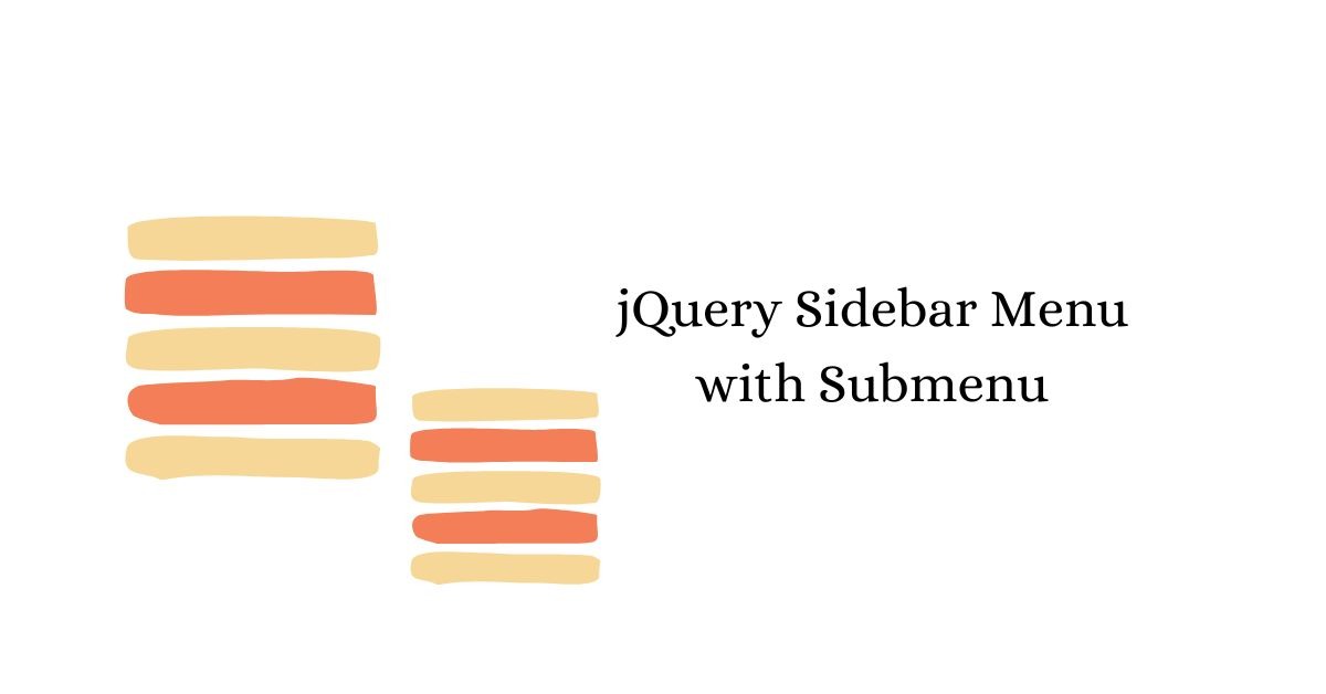 jQuery Sidebar Menu with Submenu Makemychance
