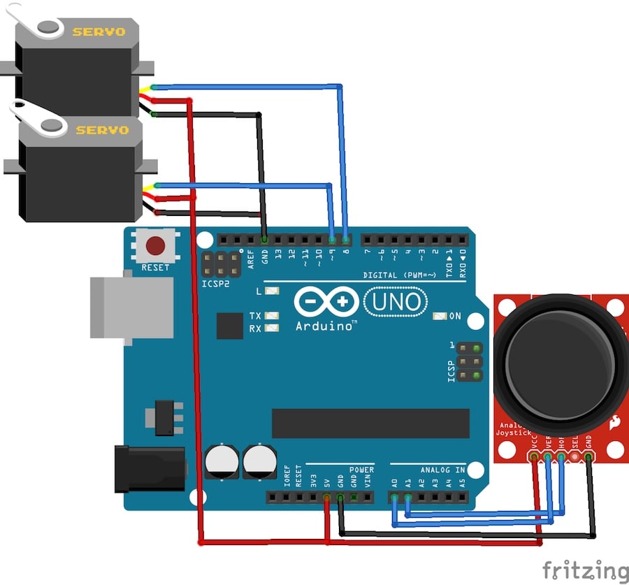 How to Control Servo Motors With an Arduino and Joystick Education